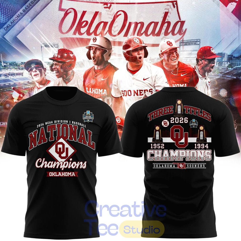 Oklahoma Sooners 2026 NCAA Baseball National Champions T-Shirt