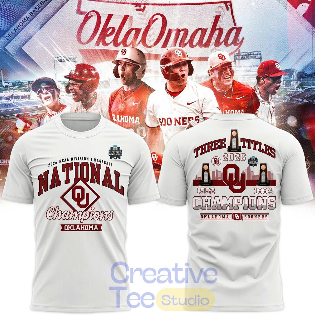 Oklahoma Sooners 2026 NCAA Baseball National Champions T-Shirt