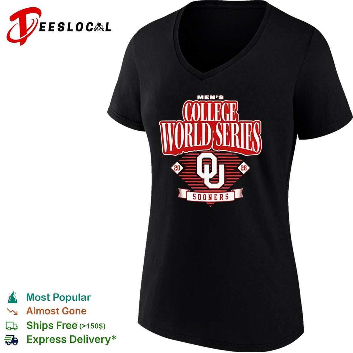 Oklahoma Sooners College World Series 2026 shirt