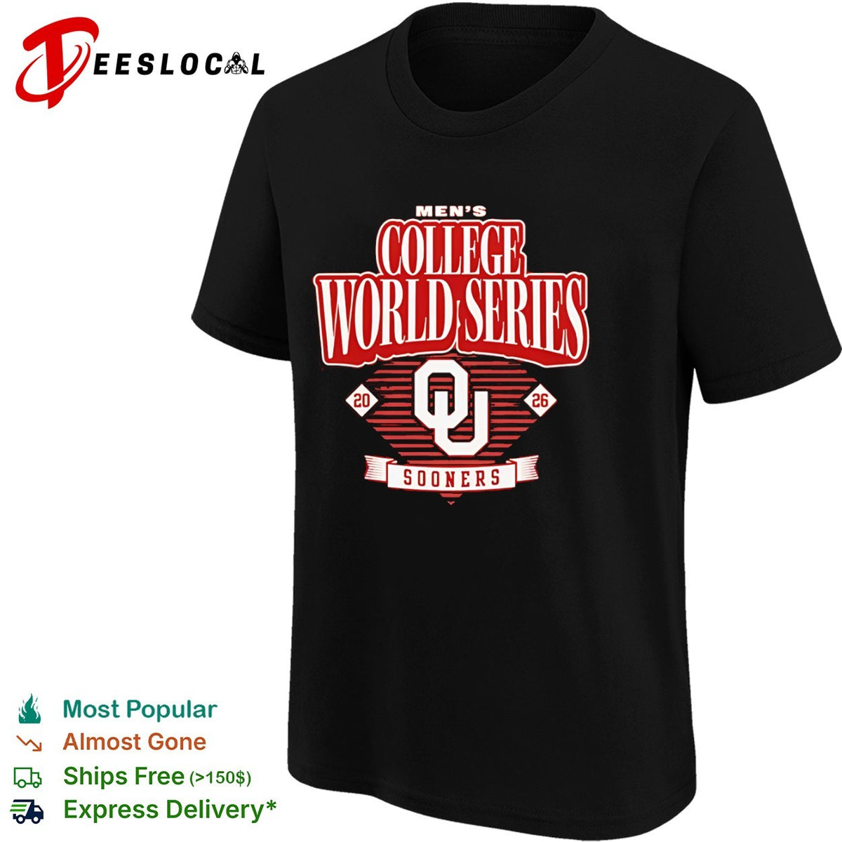 Oklahoma Sooners College World Series 2026 shirt