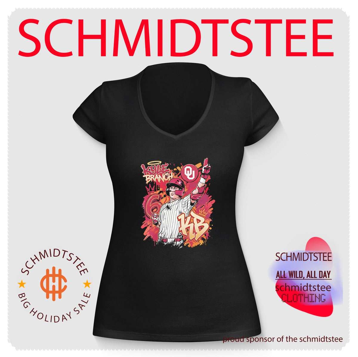 Oklahoma Sooners Kely Branch graffiti style shirt
