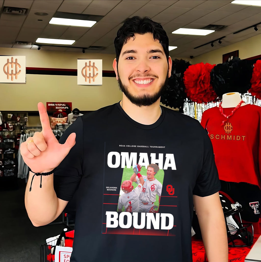 Oklahoma Sooners NCAA College Baseball Tournament Omaha Bound shirt