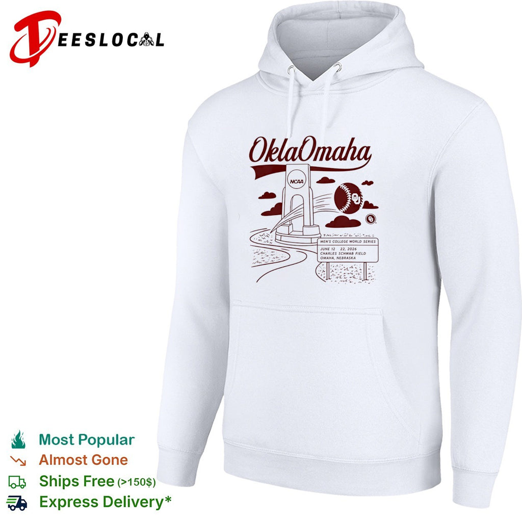 Oklahoma Sooners OklaOmaha NCAA Men’s College World Series 2026 Charles Schwab Field shirt