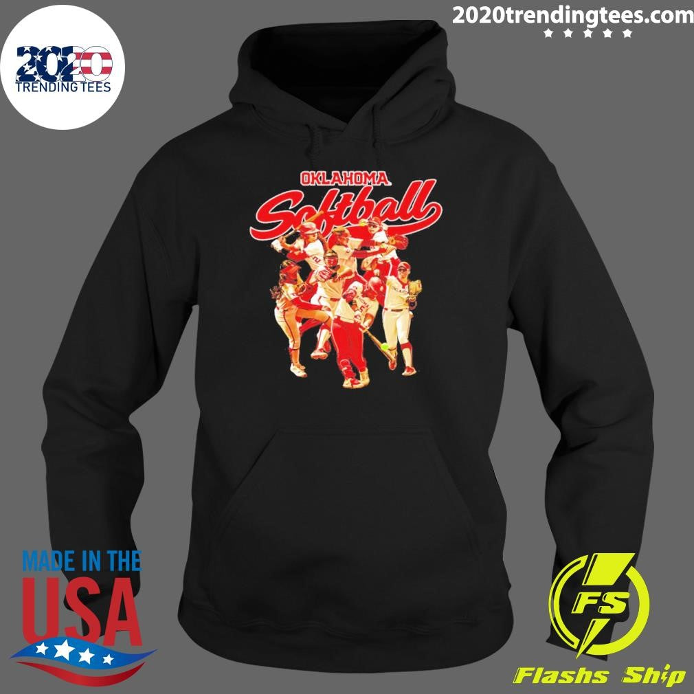 Oklahoma Sooners Softball Player Collage Graphic Shirt