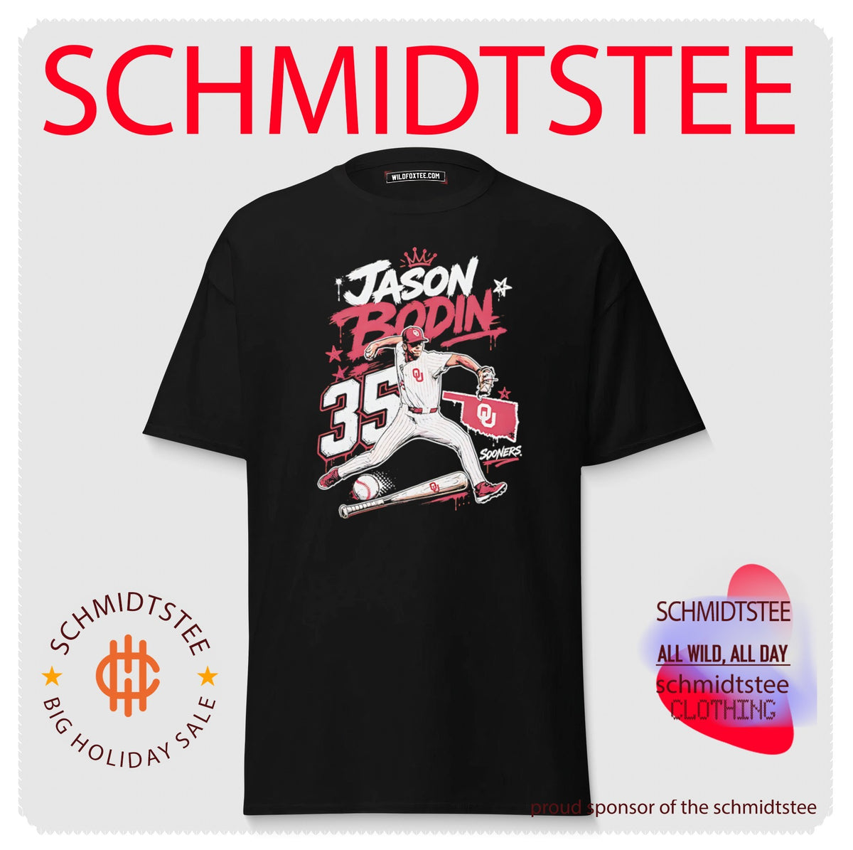 Oklahoma Sooners baseball Jason Bosin posing vintage shirt