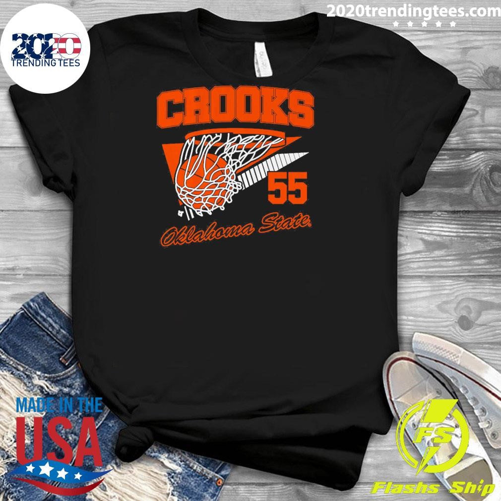Oklahoma State Basketball Audi Crooks Retro Swish Shirt
