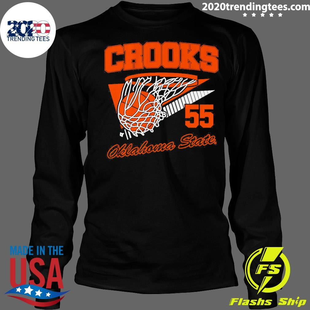 Oklahoma State Basketball Audi Crooks Retro Swish Shirt