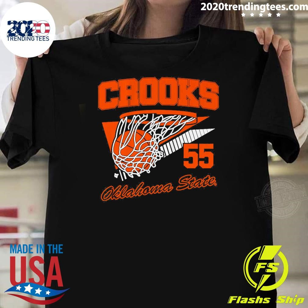 Oklahoma State Basketball Audi Crooks Retro Swish Shirt