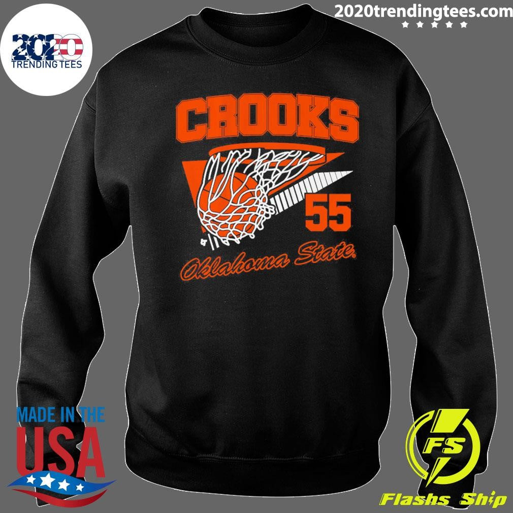 Oklahoma State Basketball Audi Crooks Retro Swish Shirt