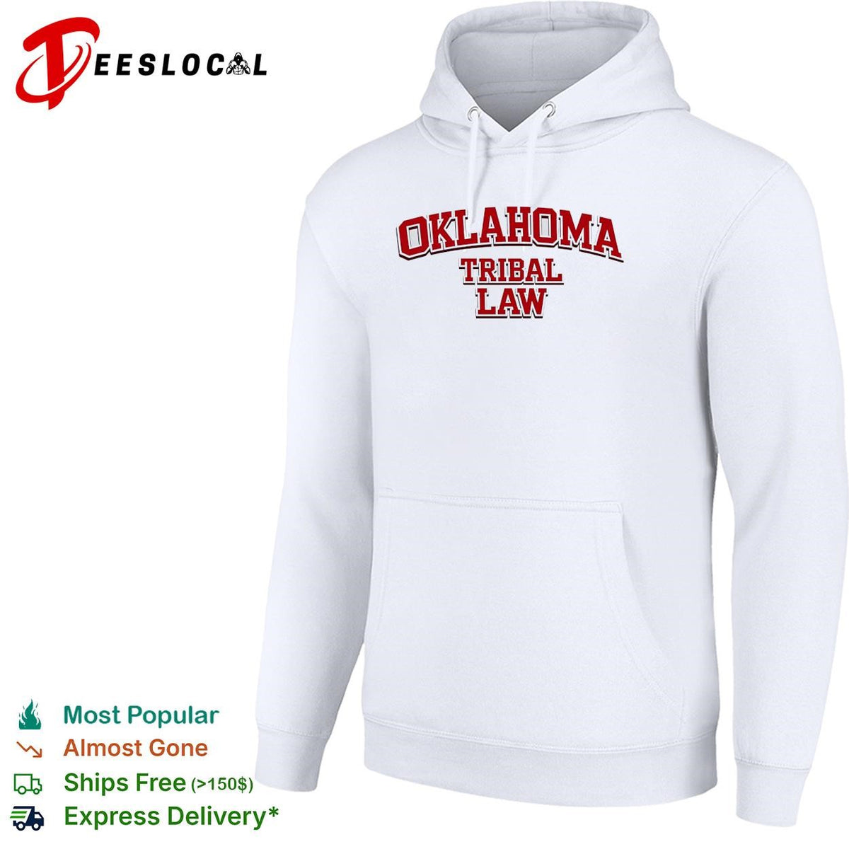 Oklahoma tribal law bold text shirt