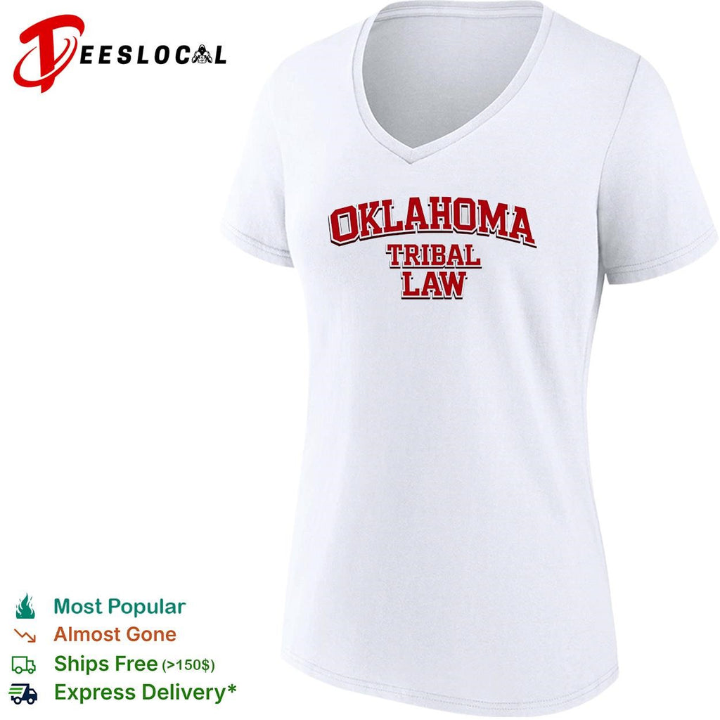 Oklahoma tribal law bold text shirt