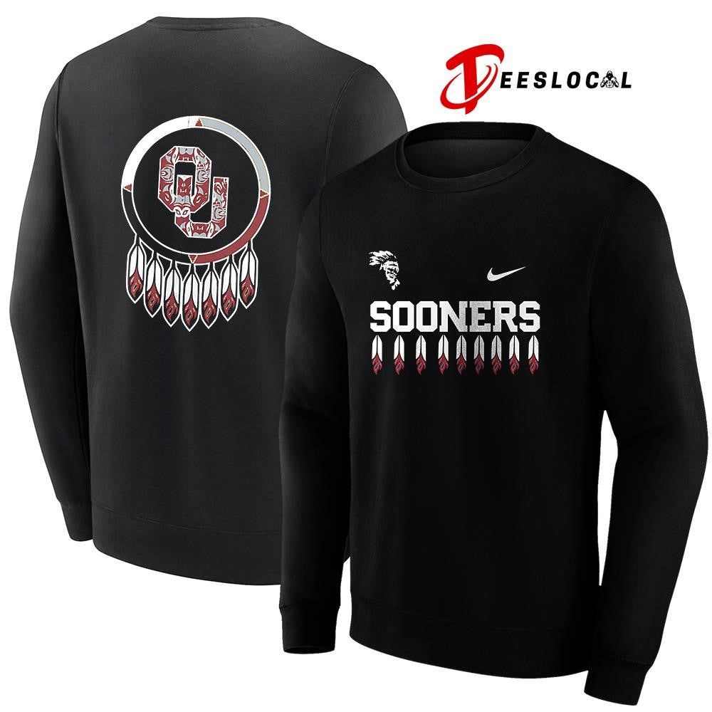 OklahomaSoonersNCAANativeAmericanheritagemonthdreamcatchertextshirt