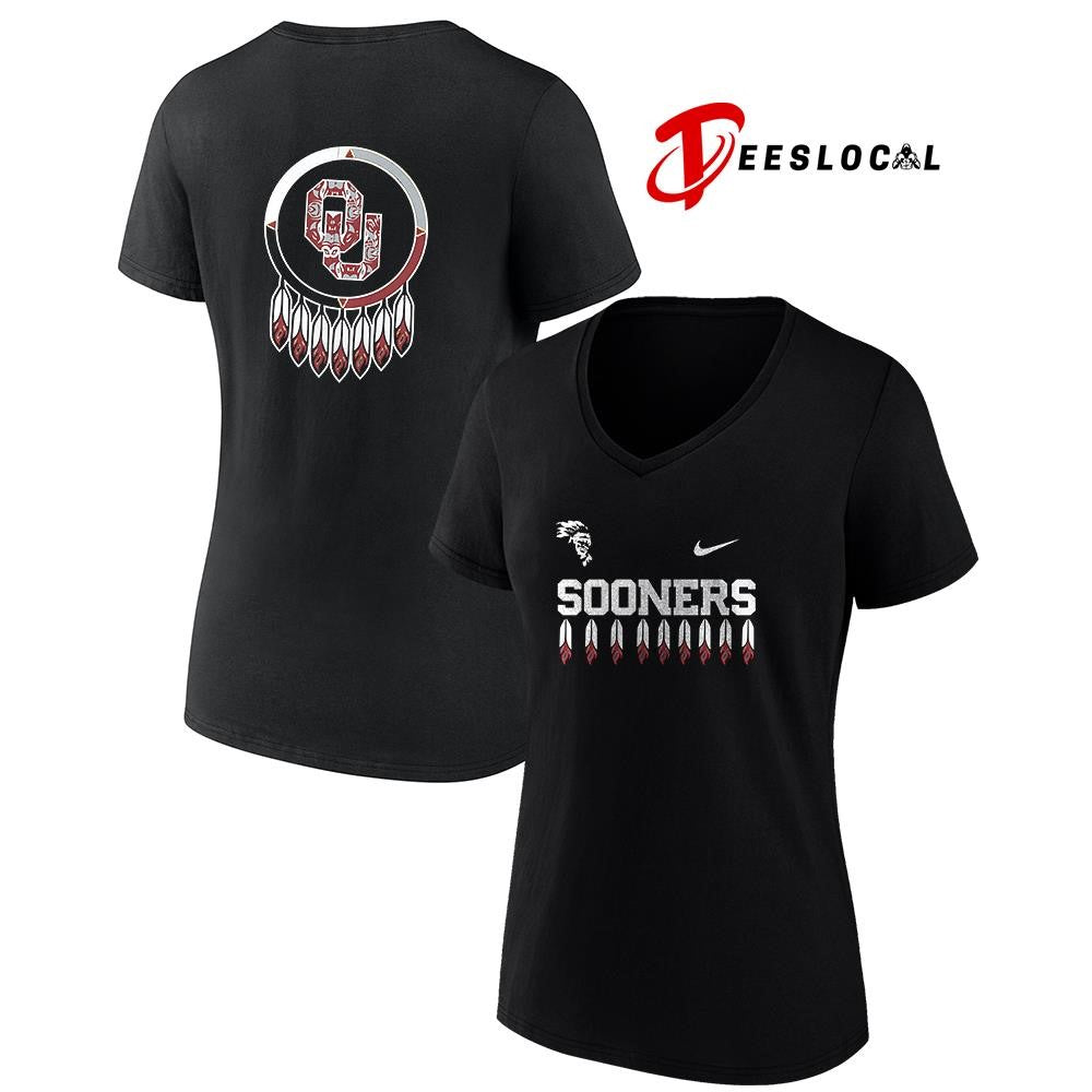OklahomaSoonersNCAANativeAmericanheritagemonthdreamcatchertextshirt