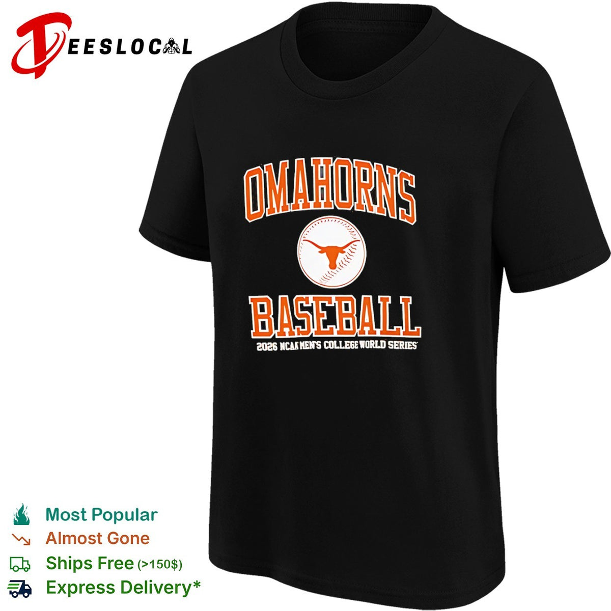 Omahorns Baseball 2026 NCAA Mens College World Series Texas Longhorns shirt