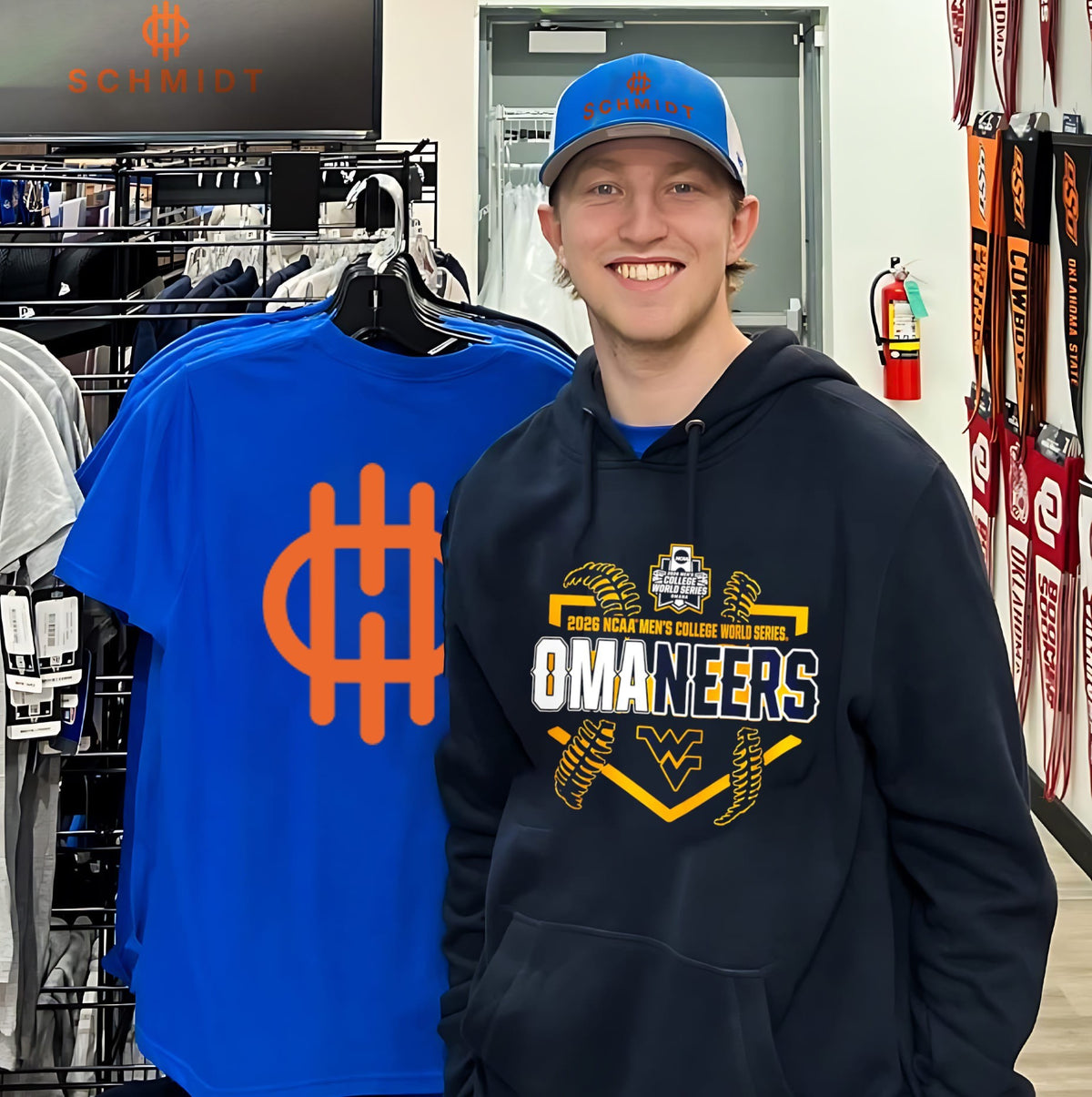 Omaneers Omaha Bound WVU Baseball 2026 NCAA Men’s College World Series shirt