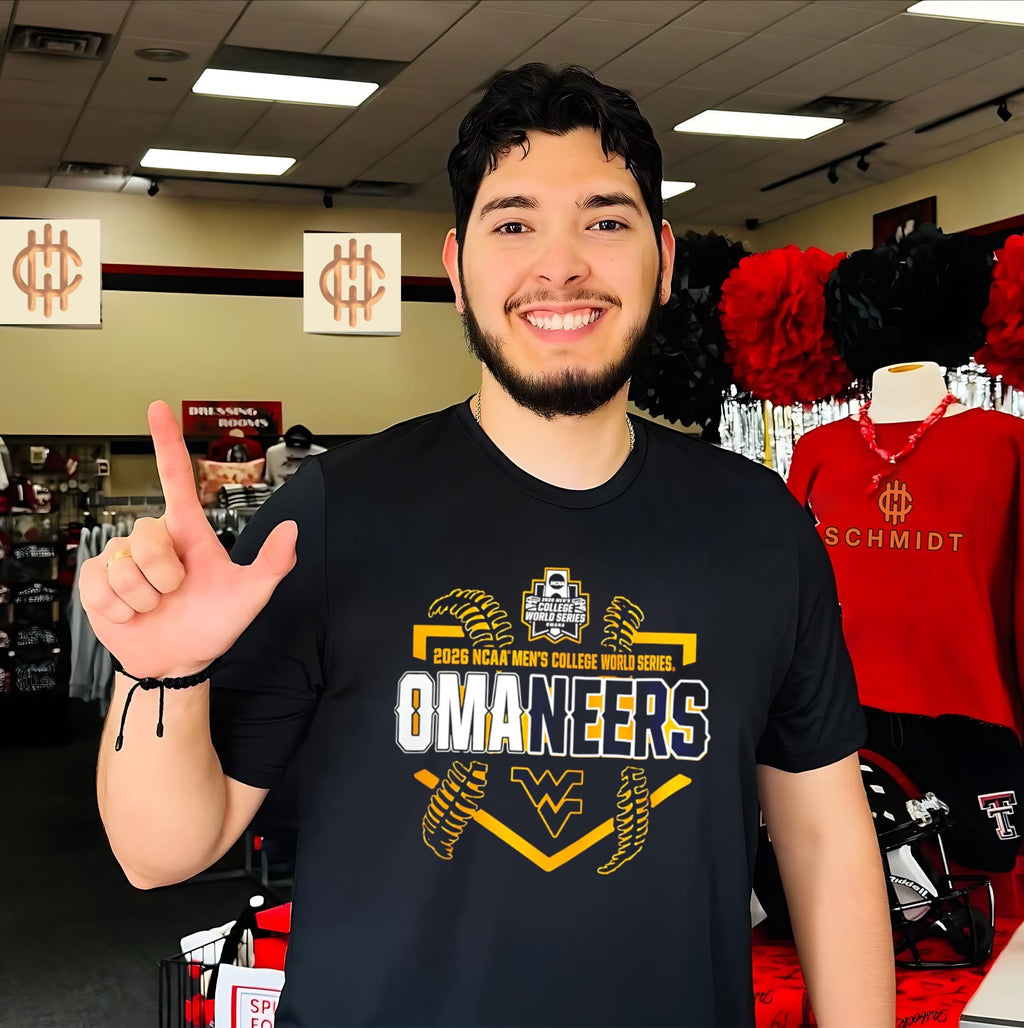 Omaneers Omaha Bound WVU Baseball 2026 NCAA Men’s College World Series shirt