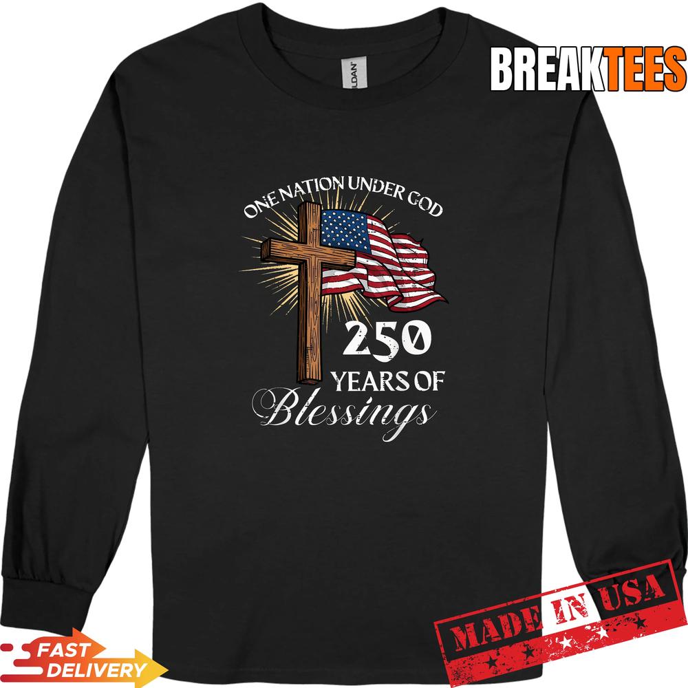 One Nation Under God 250 Years 250th Anniversary USA Men T-Shirt
