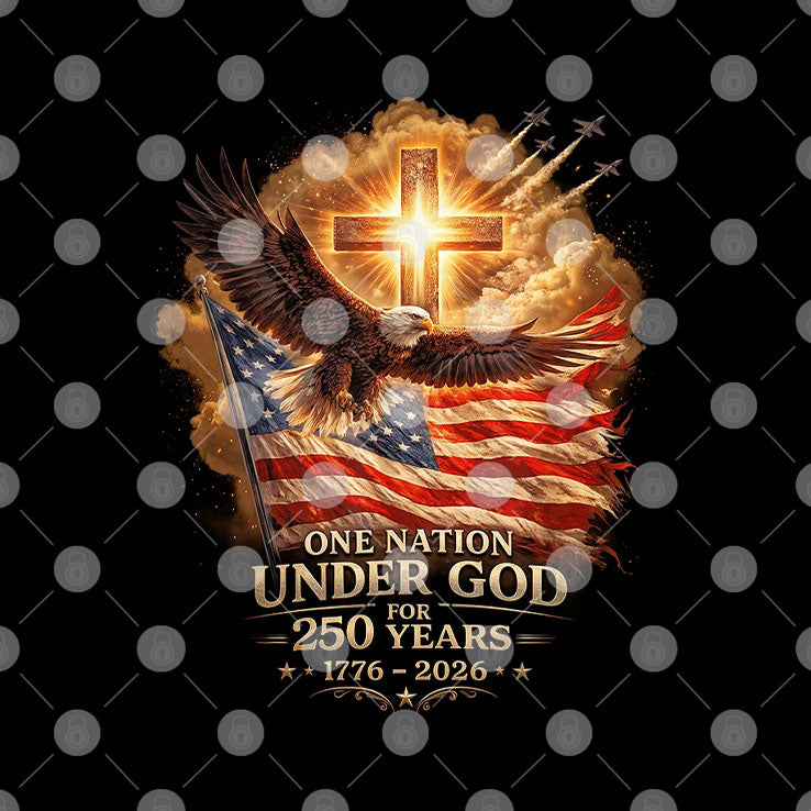 One Nation Under God For 250 Years 1776 2026 T Shirt