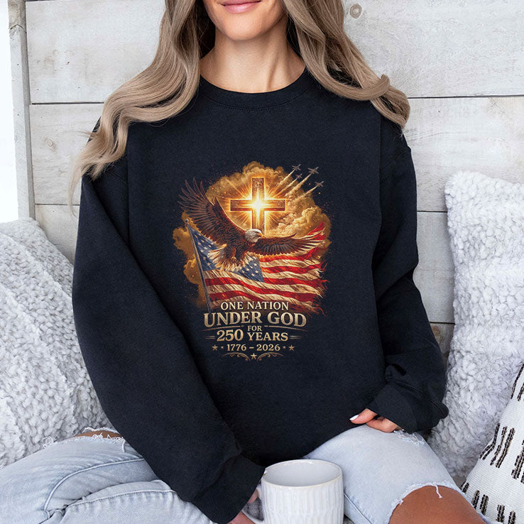 One Nation Under God For 250 Years 1776 2026 T Shirt