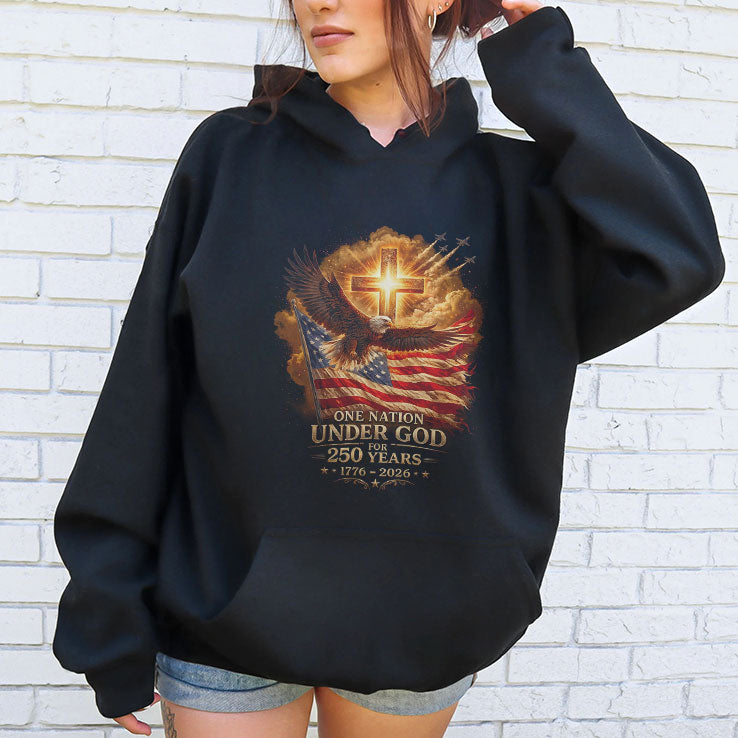 One Nation Under God For 250 Years 1776 2026 T Shirt