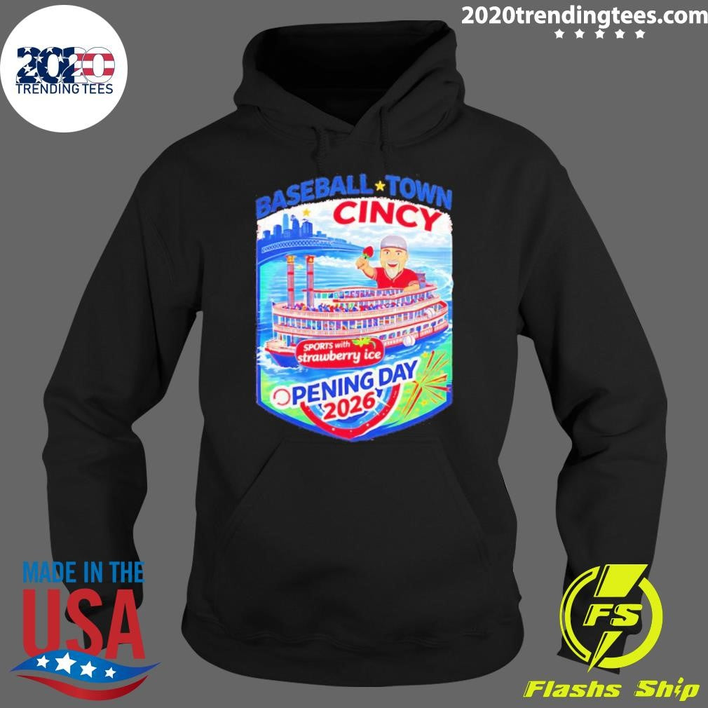 Opening Day With Strawberry Ice 2026 Baseball Town Shirt