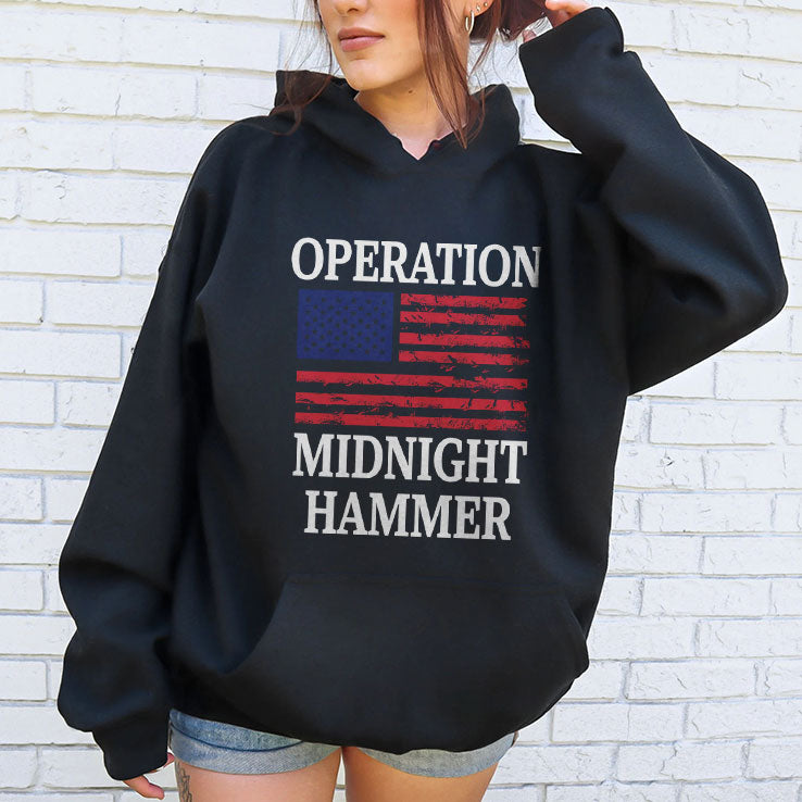 Operation Midnight Hammer with American Flag T Shirt