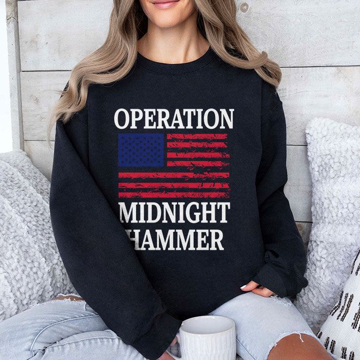 Operation Midnight Hammer with American Flag T Shirt