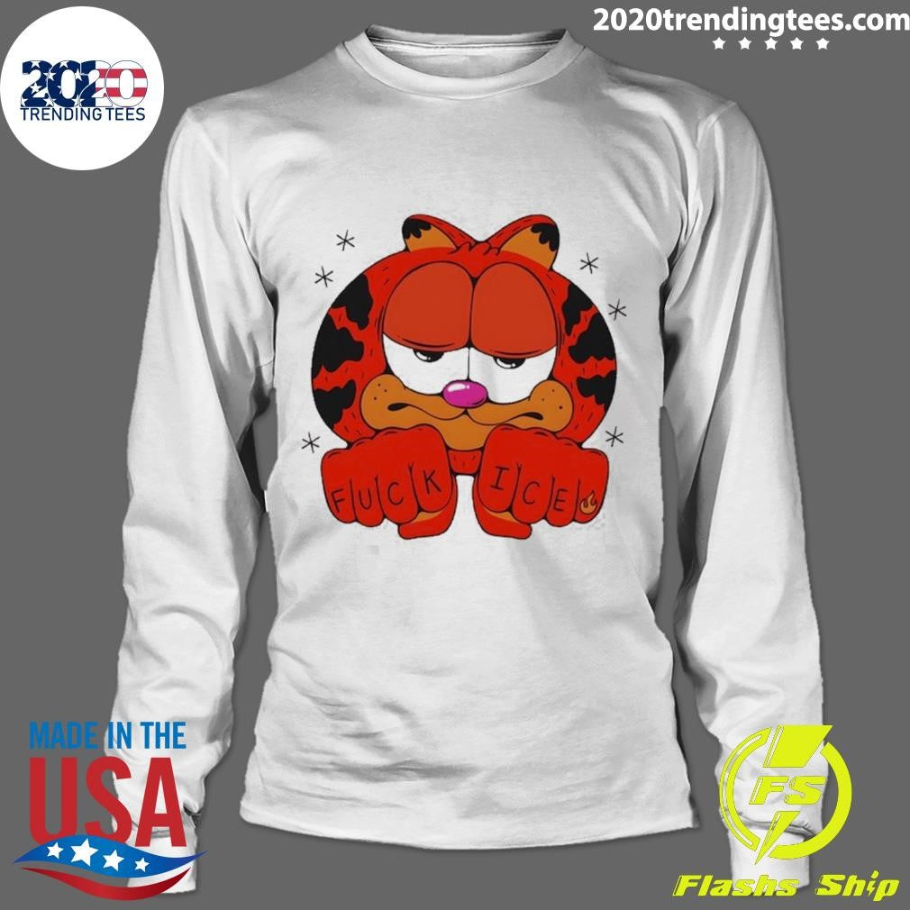 Orange Cat Fuck Ice Funny Meme Shirt