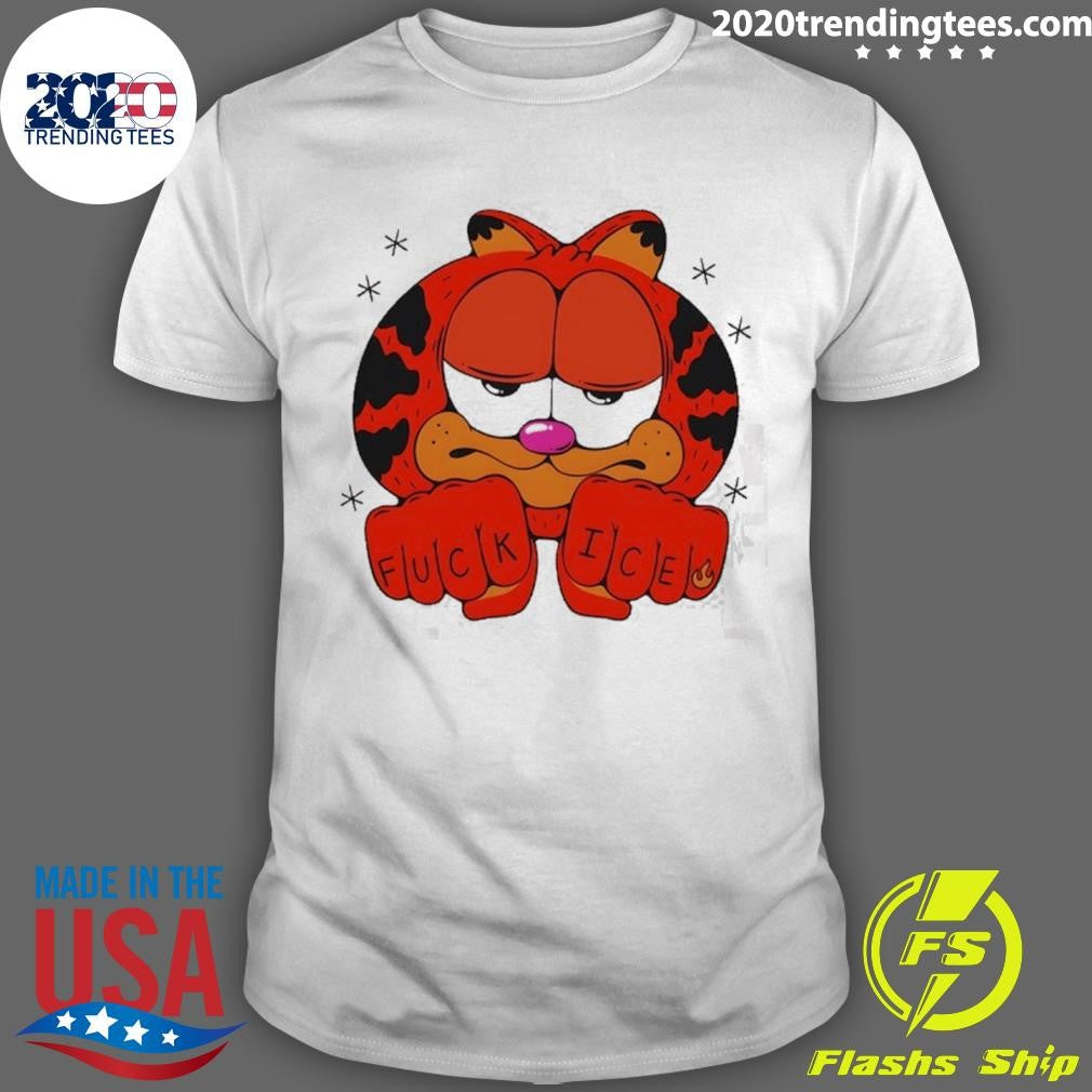 Orange Cat Fuck Ice Funny Meme Shirt