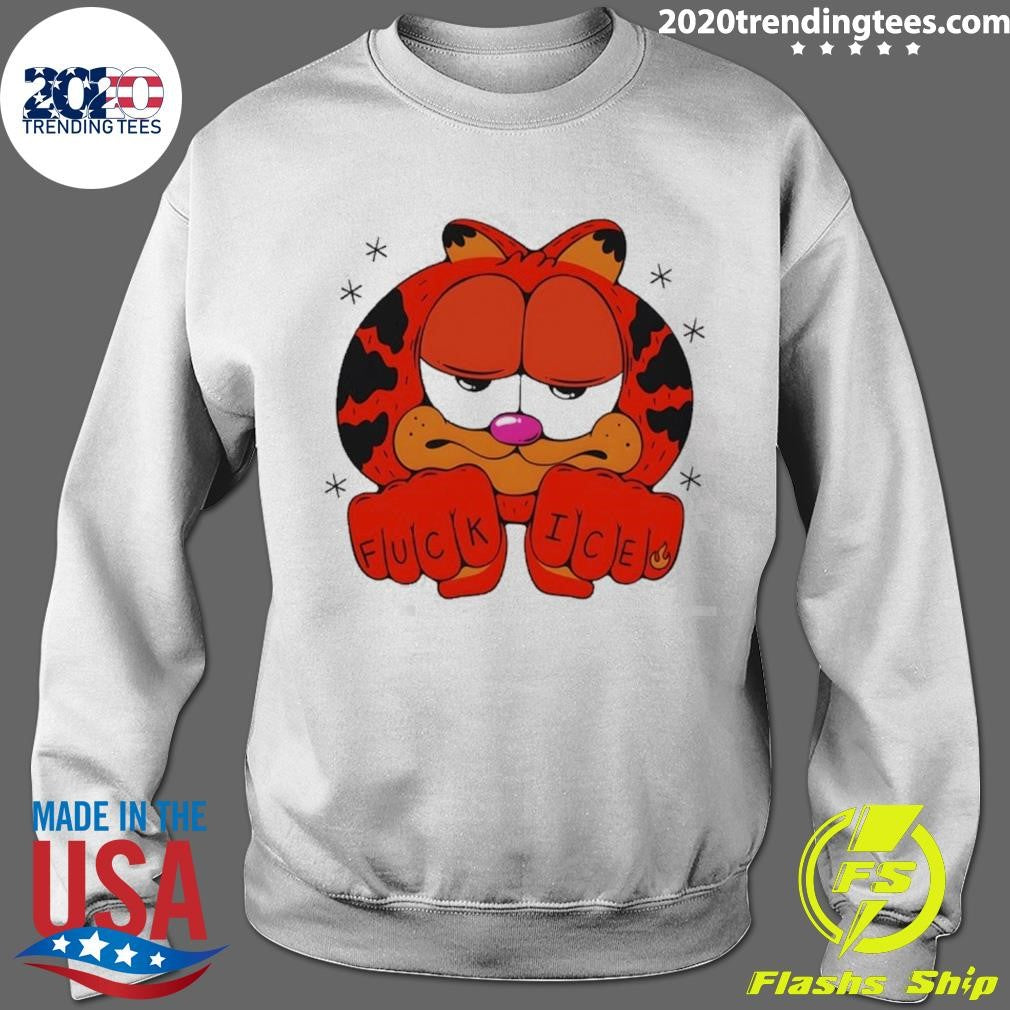 Orange Cat Fuck Ice Funny Meme Shirt