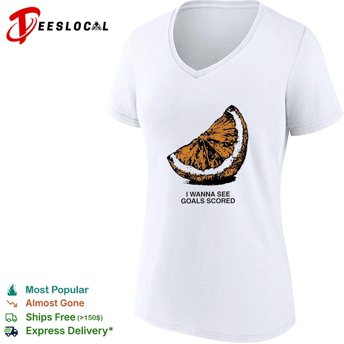 Orange I wanna see goals scored vintage shirt