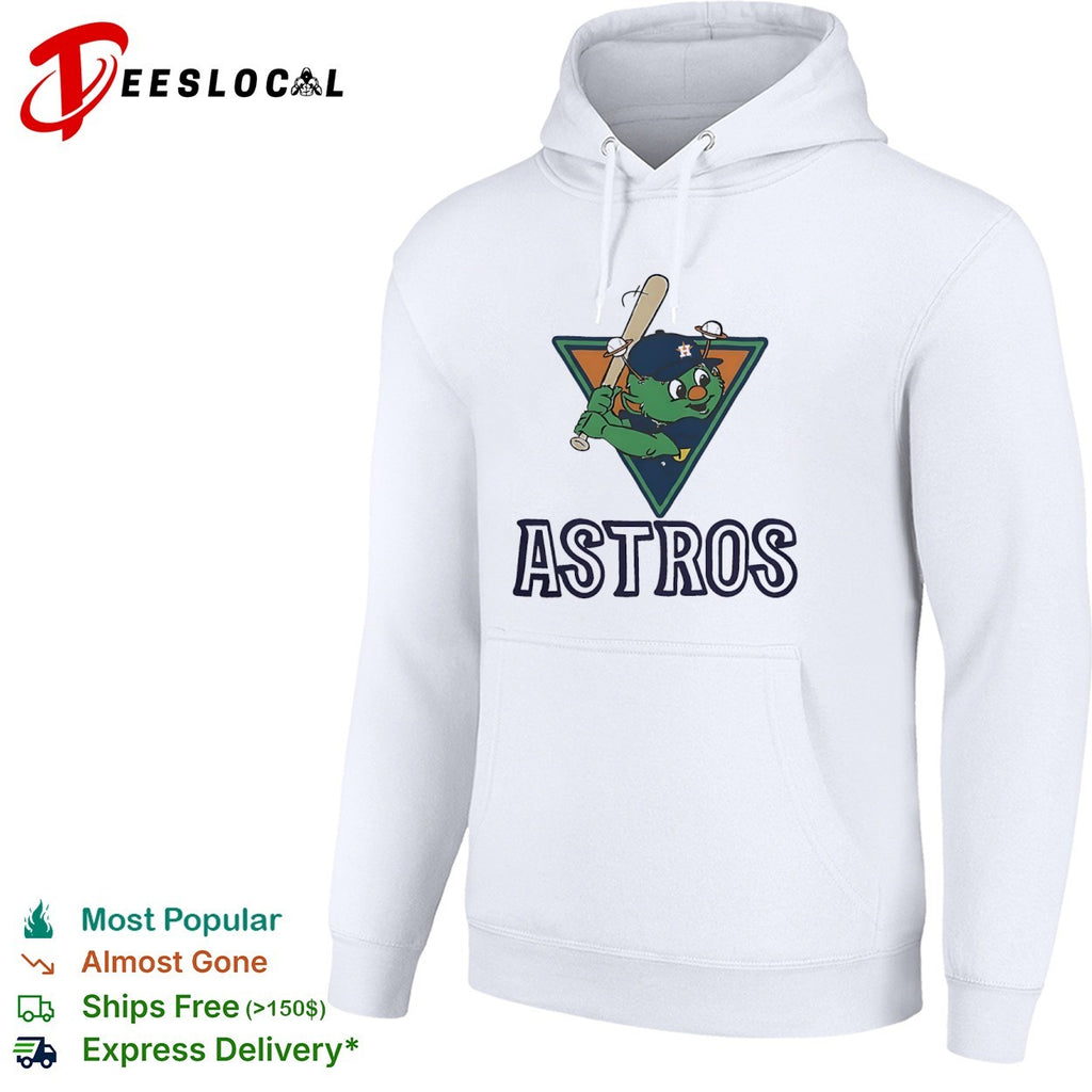 Orbit the Houston Astros Mascot with Saturn Rings and Baseball shirt