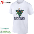 Orbit the Houston Astros Mascot with Saturn Rings and Baseball shirt