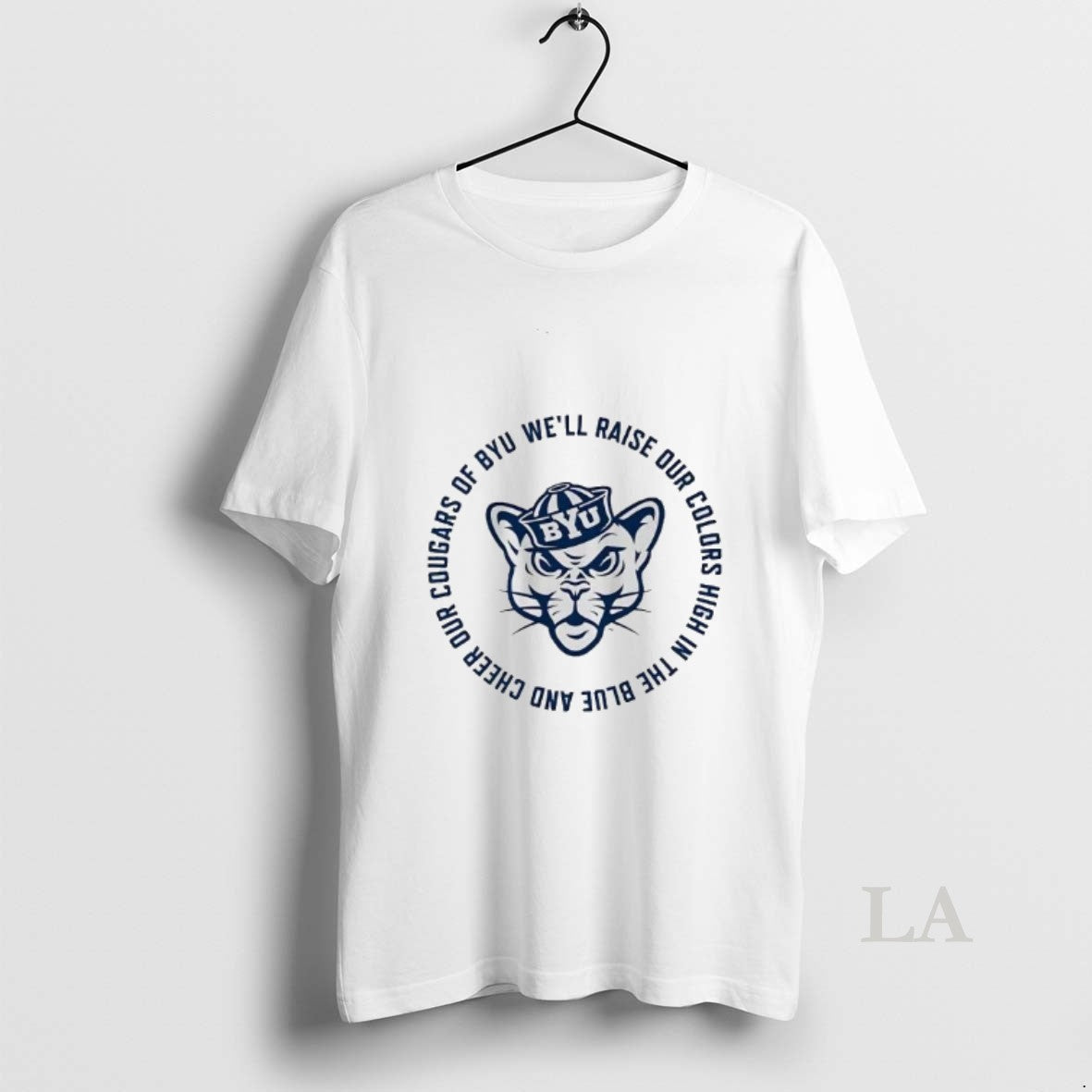 Original Byu Cougars Fight Song Well Raise Our Colors High In The Blue And Cheer