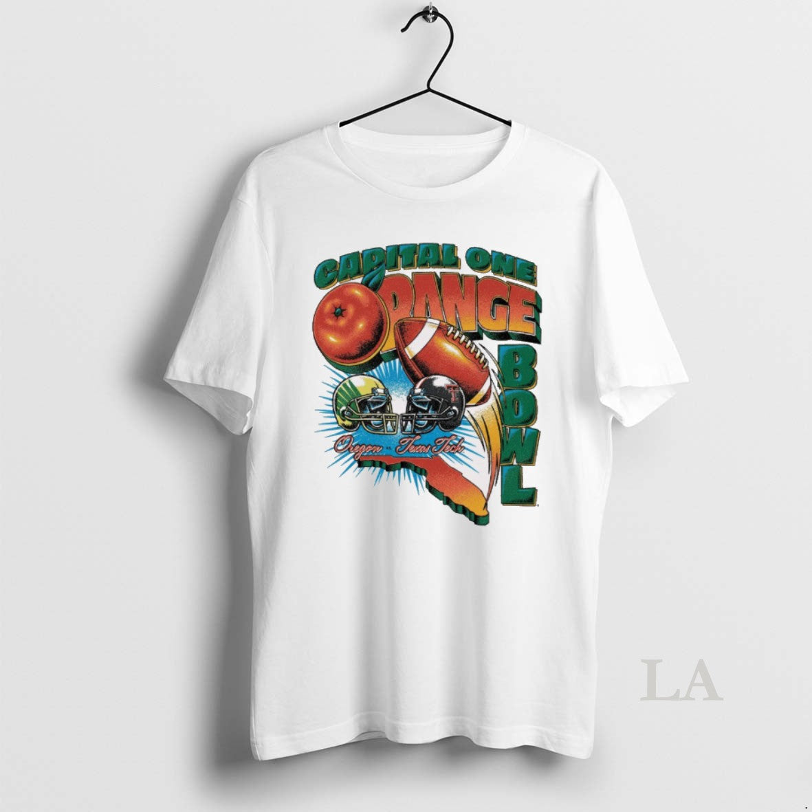 Original Capital One Orange Bowl 2026 Oregon Vs Texas Tech Vintage Retro Matchup