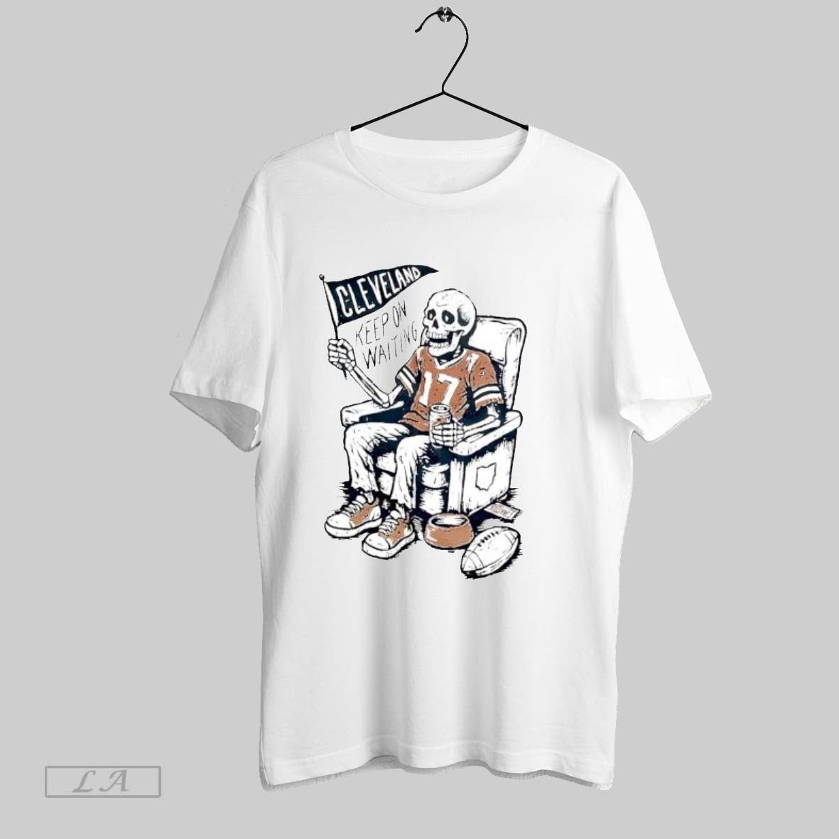 Original Cleveland Browns Keep On Waiting Skeleton