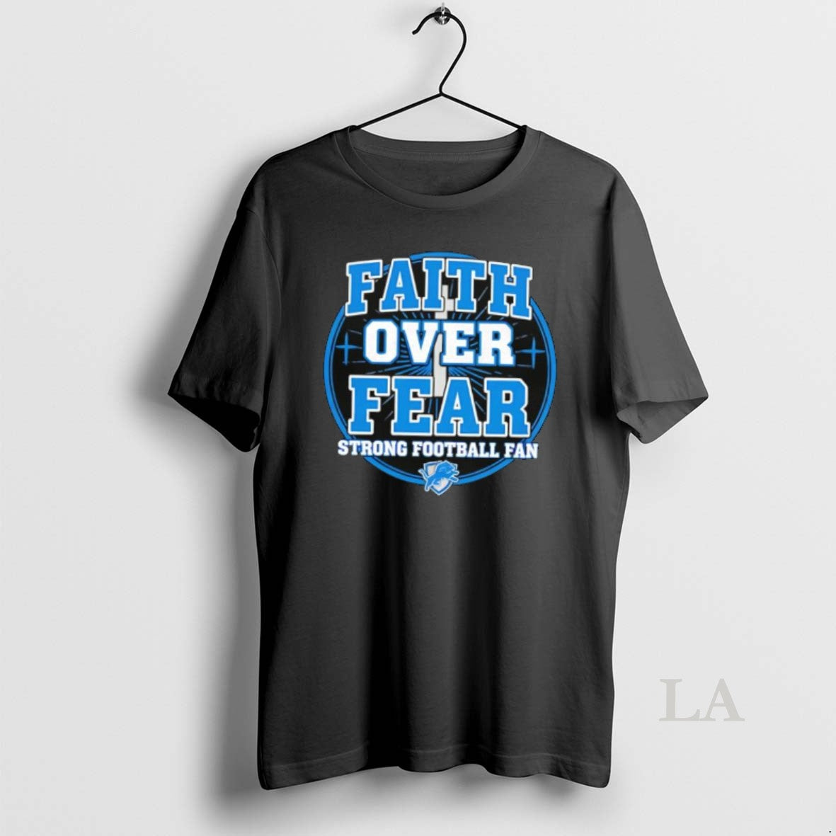 Original Detroit Lions Faith Over Fear Strong Football Fan