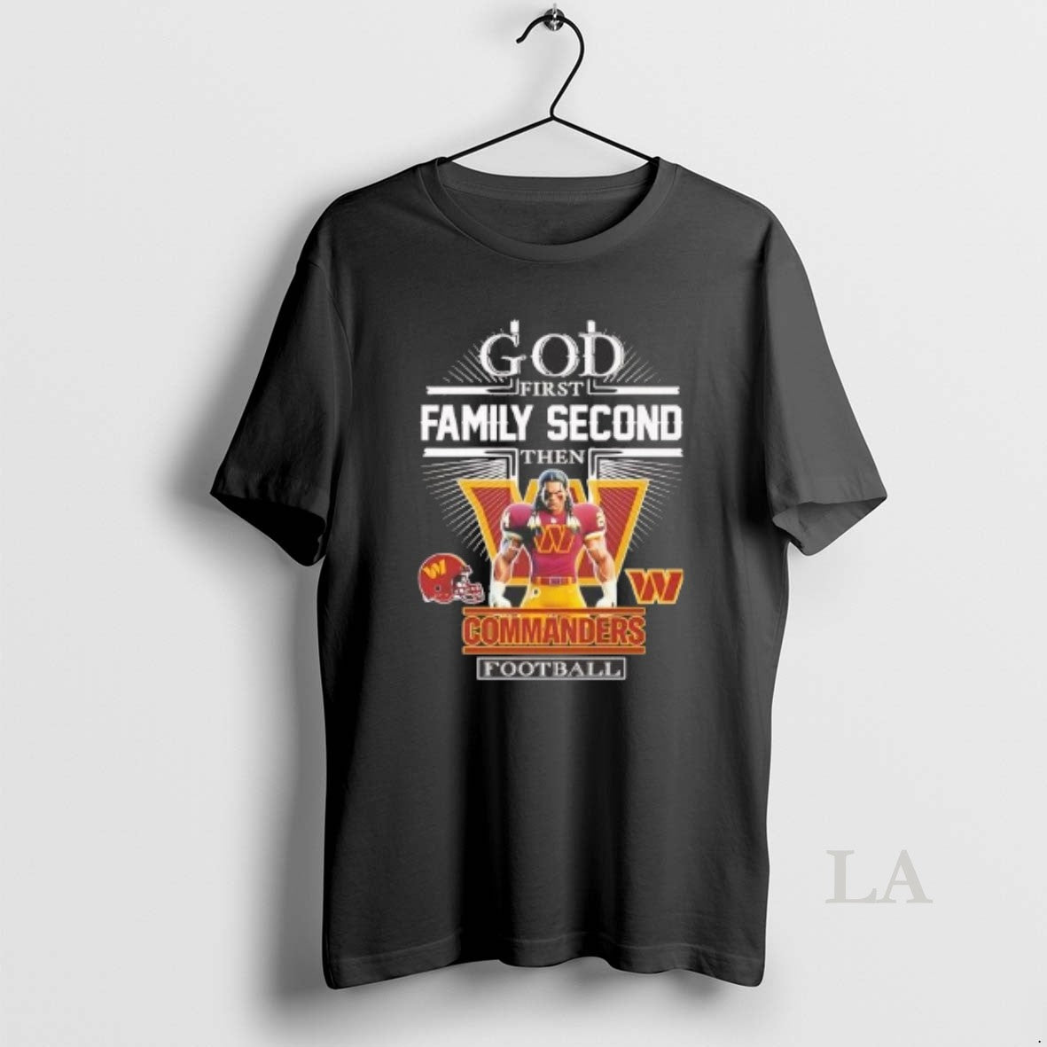 Original God First Family Second Then Washington Commanders Football Mascot