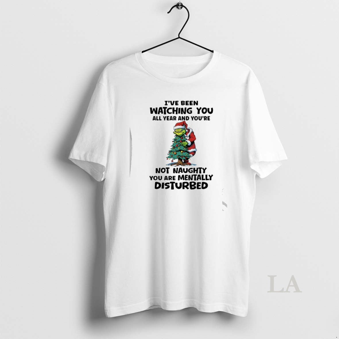 Original Grinch Santa Christmas Tree Ive Been Watching You All Year And Youre Not Naughty