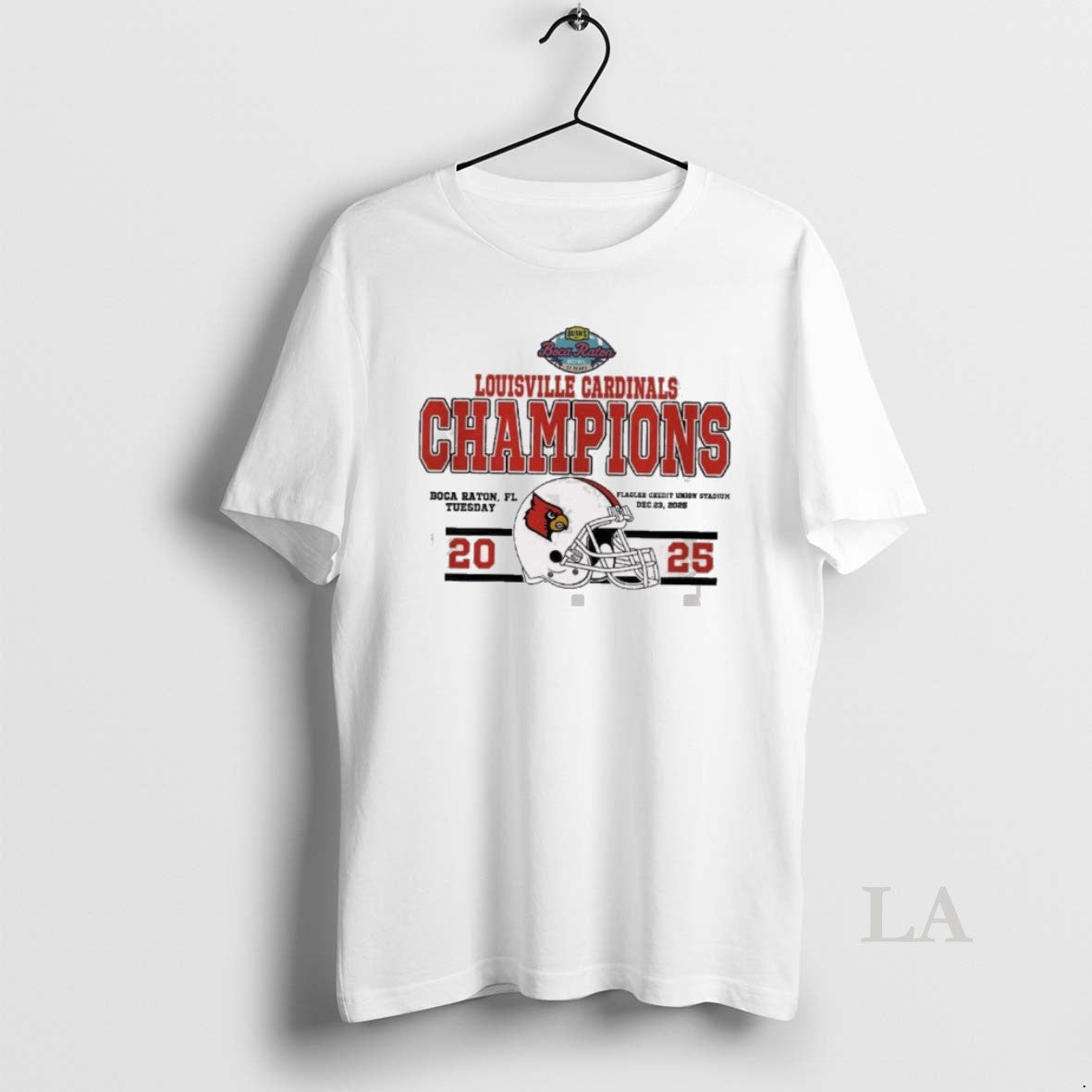 Original Louisville Cardinals Football 2025 Bushs Boca Raton Bowl Of Beans December 23 Flagler Credit