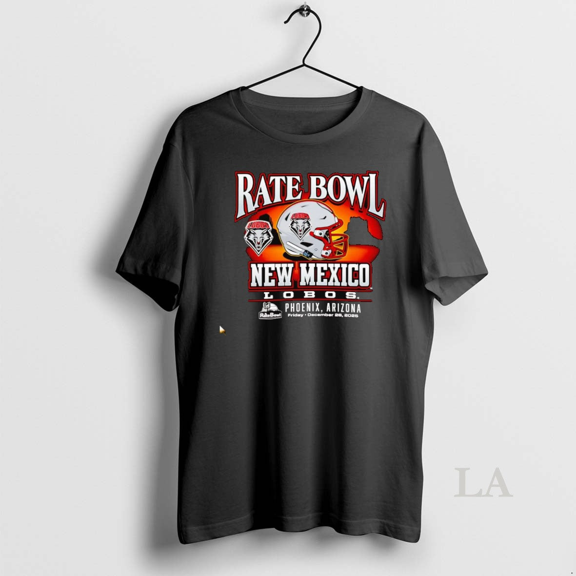 Original New Mexico Lobos 2025 Rate Bowl Helmet