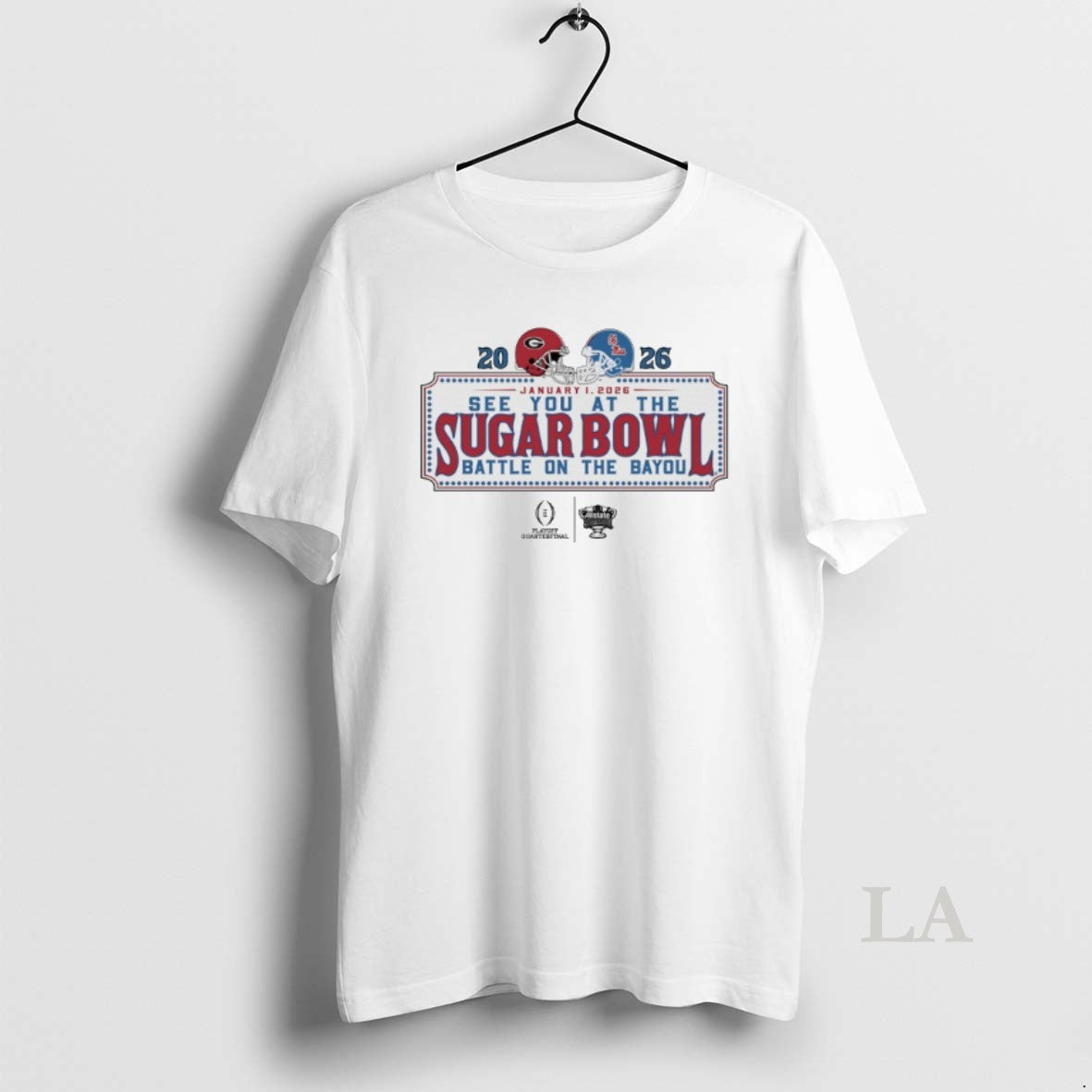 Original Ole Miss Vs Georgia See You At The Sugar Bowl Battle On The Bayou