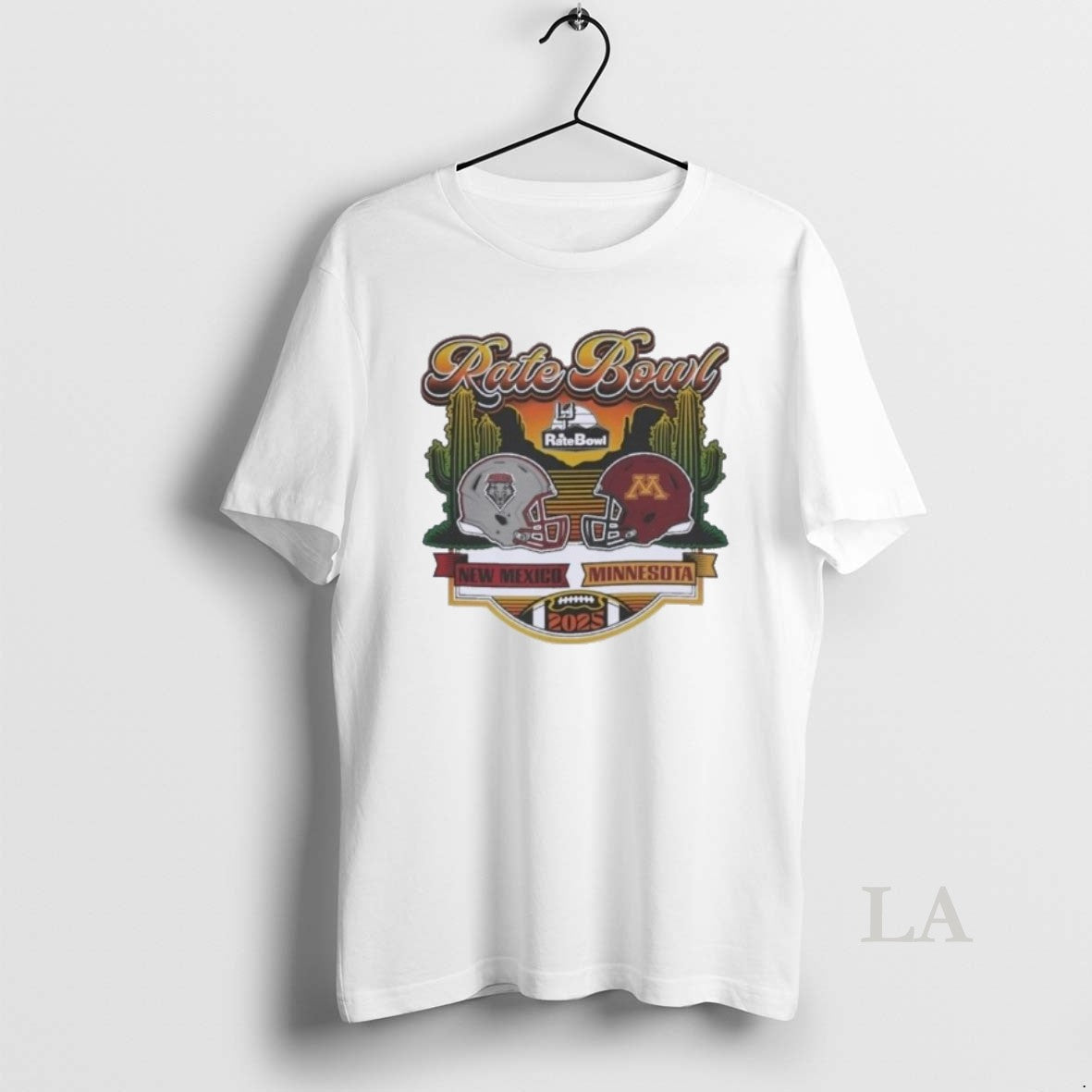 Original Rate Bowl 2025 New Mexico Lobos Vs Minnesota Golden Gophers Retro Matchup