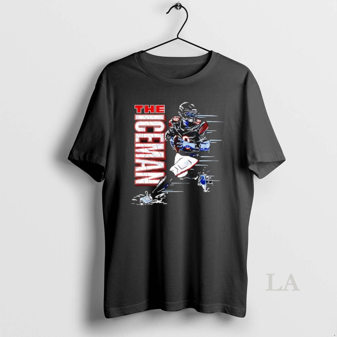 Original The Iceman Chicago Bear Player Graphic