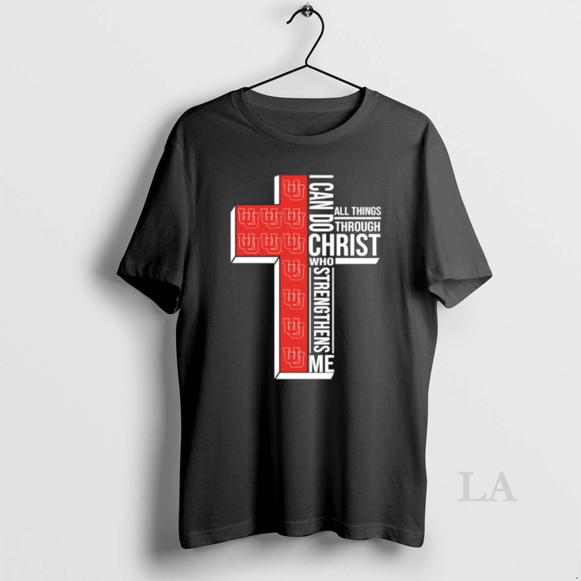 Original Utah Utes Football Cross I Can Do All Things Through Christ Who Strengthen Me