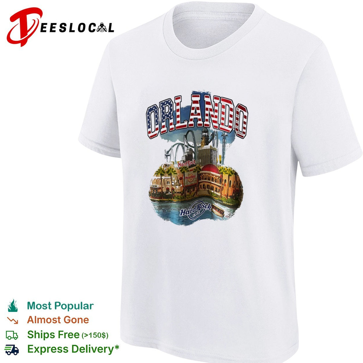 Orlando Hard Rock Cafe skyline shirt