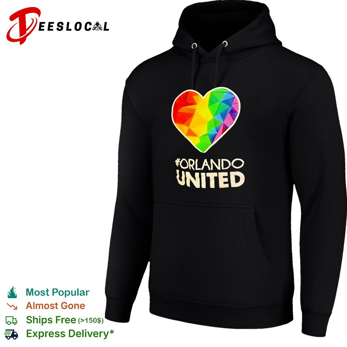 Orlando United Heart Rainbow Symbol LGBT Pride Awareness shirt
