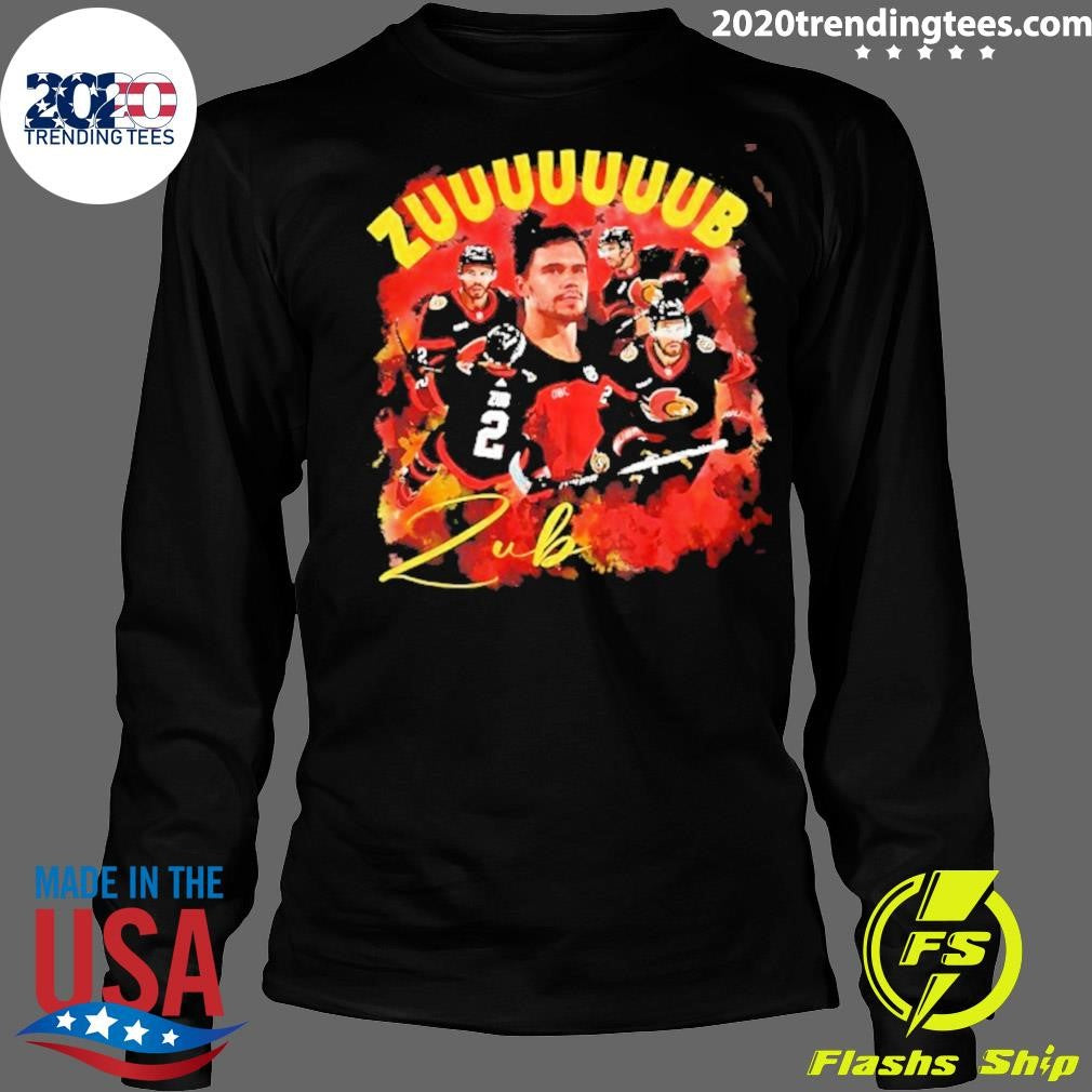 Ottawa Senators Artem Zub Zuuub Sens Collage Graphic Shirt