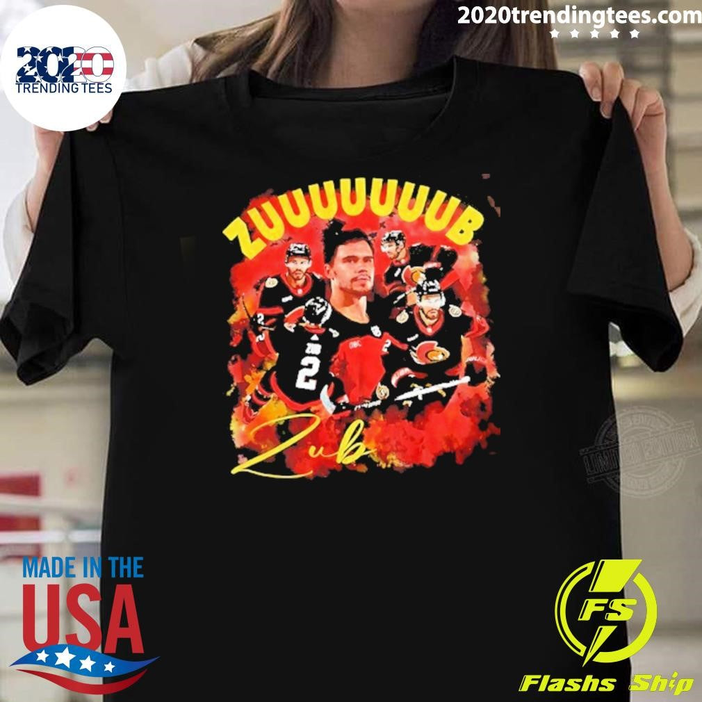 Ottawa Senators Artem Zub Zuuub Sens Collage Graphic Shirt