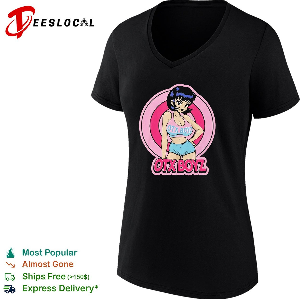 Otx Boyz anime character print aesthetic nineties throwback pop shirt